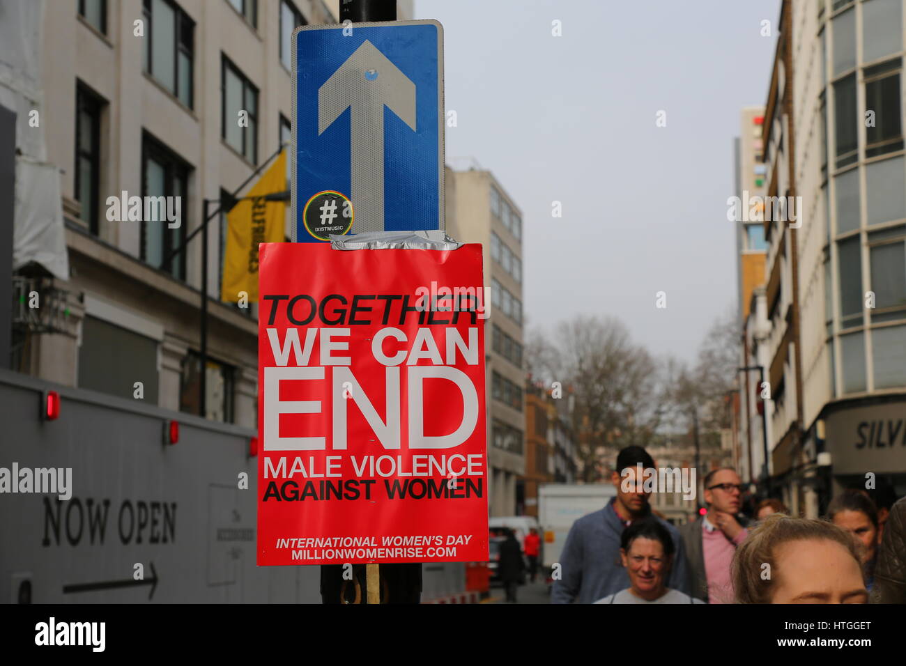 London, UK. 11th Mar, 2017. Million Women Rise (MWR) believe that male violence against women and children is a global pandemic. Violence devastates the lives of women, our families, and our communities. It also threatens to undermine efforts to bring about sustainable development. Their campaign to end violence against women is an international struggle for female emancipation and liberty. Credit: Penelope Barritt/Alamy Live News Stock Photo