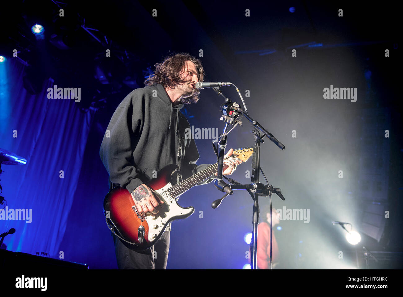 Manchester, UK. 11th Mar, 2017. Lower Than Atlantis performing at Manchester Academy Credit: Gary Mather/Alamy Live News Stock Photo