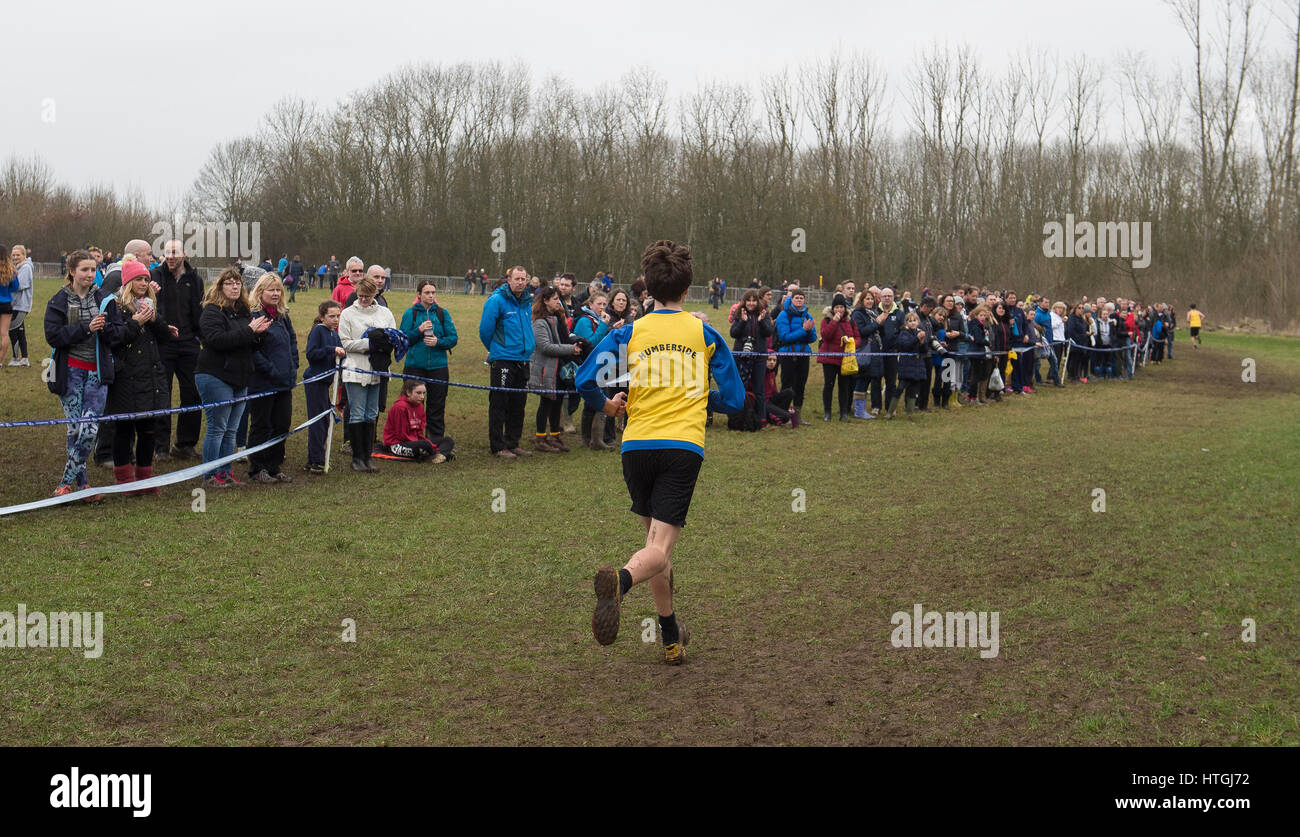 Prestwold Hall, Loughborough 11. The British Athletics Inter Counties Cross Country Championships incorporating World Junior Trials and Cross Challenge Final, Prestwold Hall, Loughborough, Saturday 11th March 2017 Credit: Gary Mitchell/Alamy Live News Stock Photo