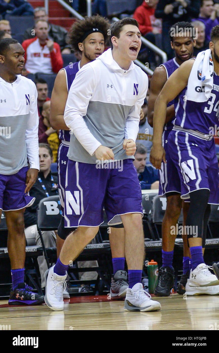 Washington, DC, USA. 11th Mar, 2017. Northwestern Forward CHARLIE HALL