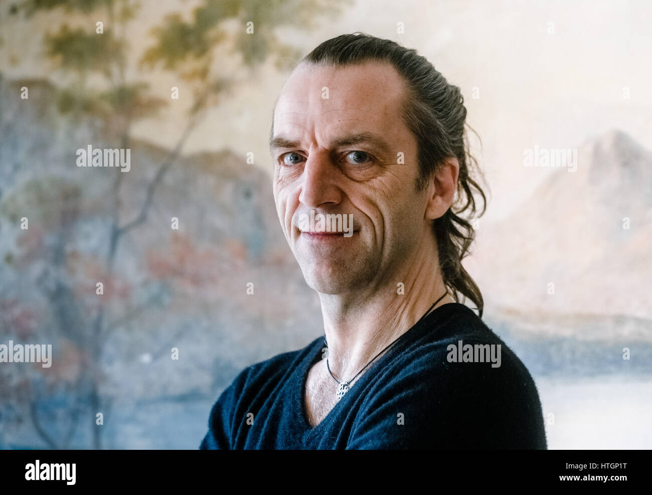 Luebeck, Germany. 13th Mar, 2017. The Swiss director Tom Ryser speaks ...