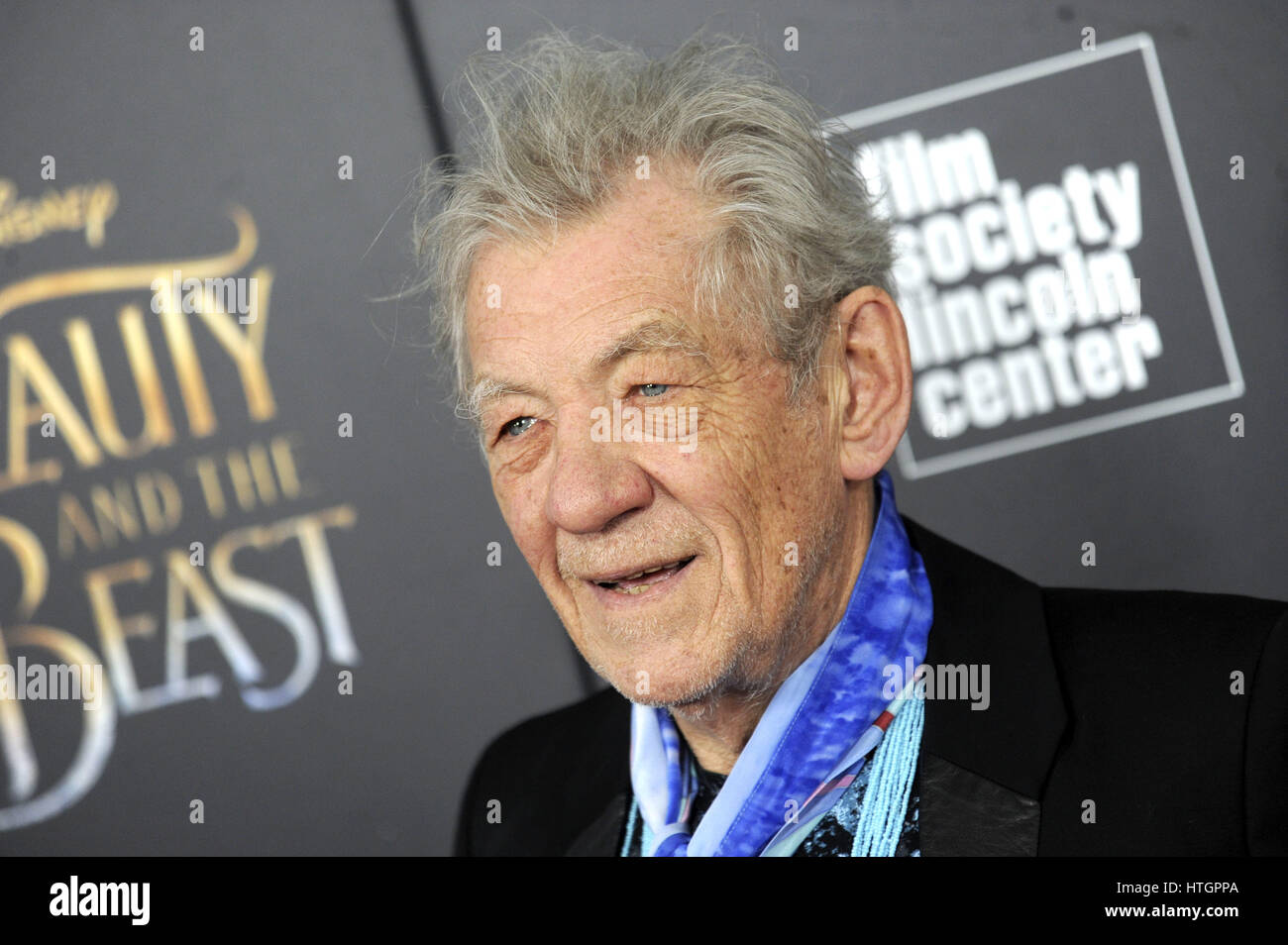 New York City. 13th Mar, 2017. Ian McKellen attends the 'Beauty and the Beast' New York screening at Alice Tully Hall, Lincoln Center on March 13, 2017 in New York City. | Verwendung weltweit Credit: dpa/Alamy Live News Stock Photo