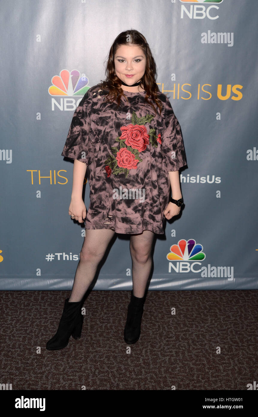 Los Angeles, Ca, USA 14th Mar, 2017 Hannah Zeile at the "This Is Us" TV