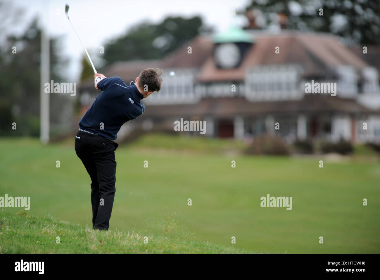 Sunningdale Golf Club, Berkshire, UK, 14th March 2017. Barney Foreman