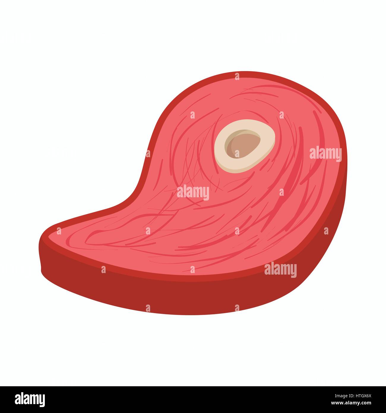Beef steak icon, cartoon style Stock Vector Image & Art - Alamy