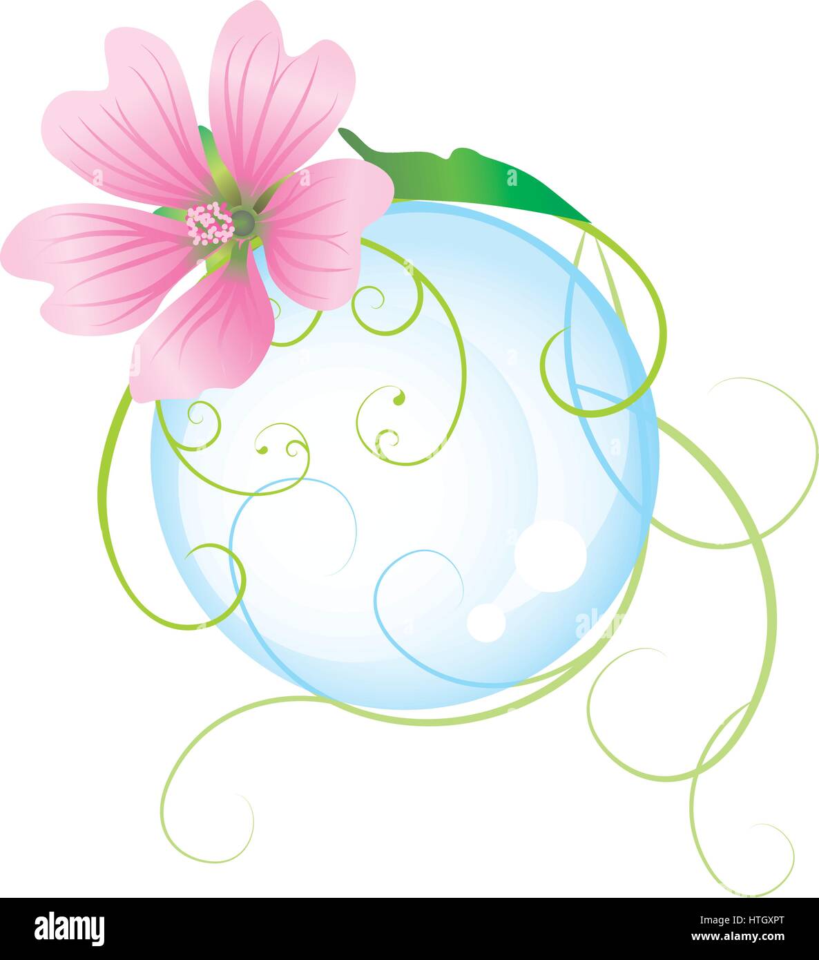 pink flower nature picture Stock Vector Image & Art - Alamy