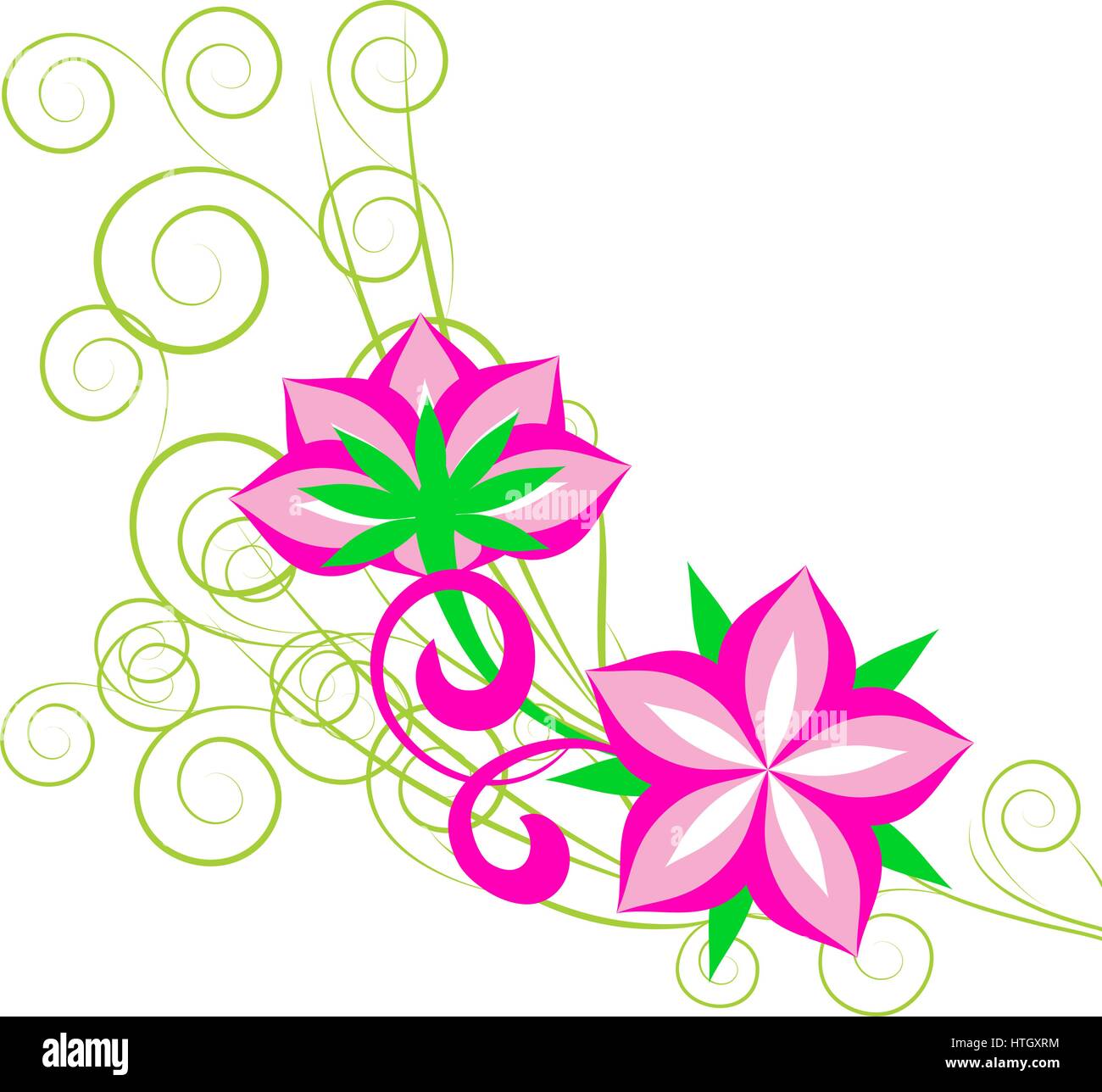 Pink flower. Floral background Stock Vector Image & Art - Alamy
