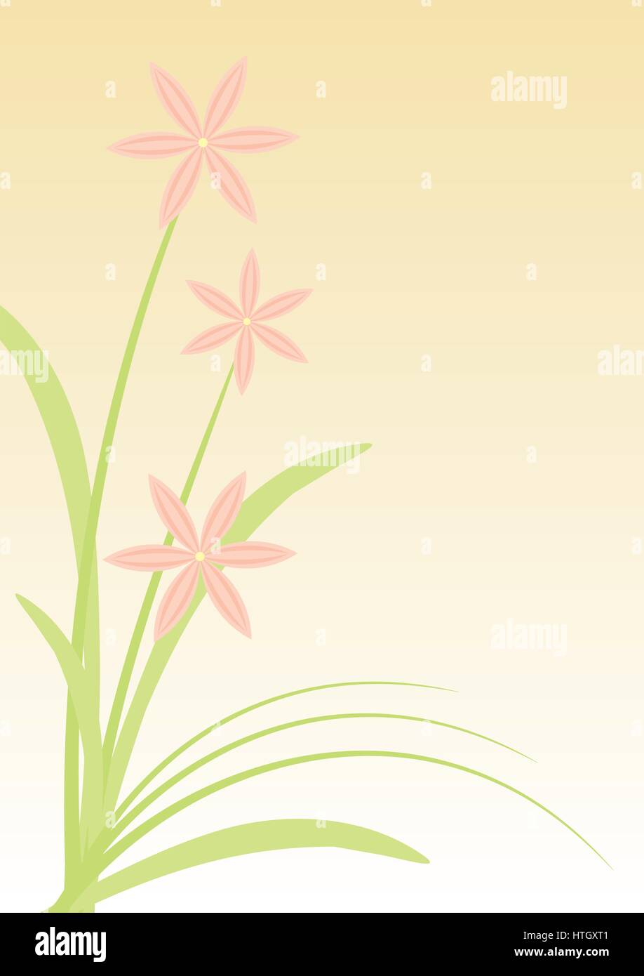 Pink flowers image Stock Vector Images - Alamy