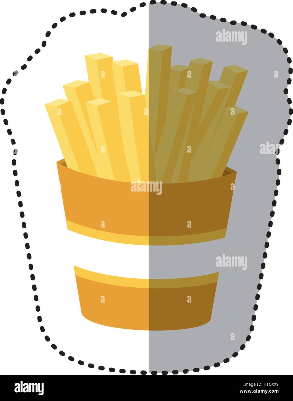 fries french fast food icon Stock Vector Image & Art - Alamy