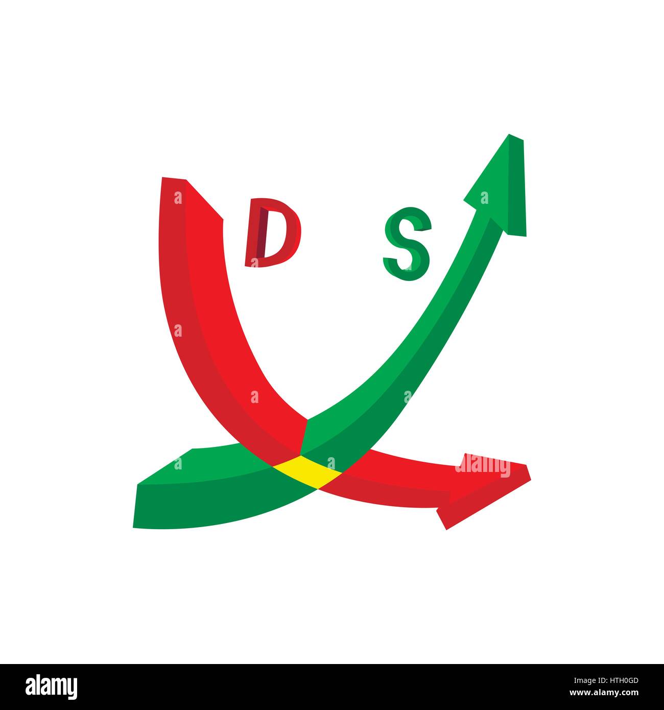 Up and down arrows icon in cartoon style isolated on white background ...