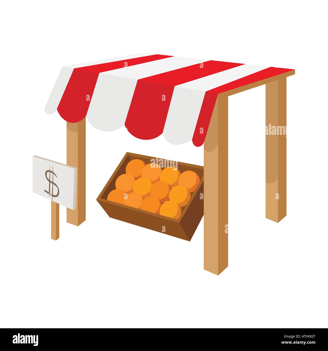 Fruit stall icon, cartoon style Stock Vector Image & Art Alamy