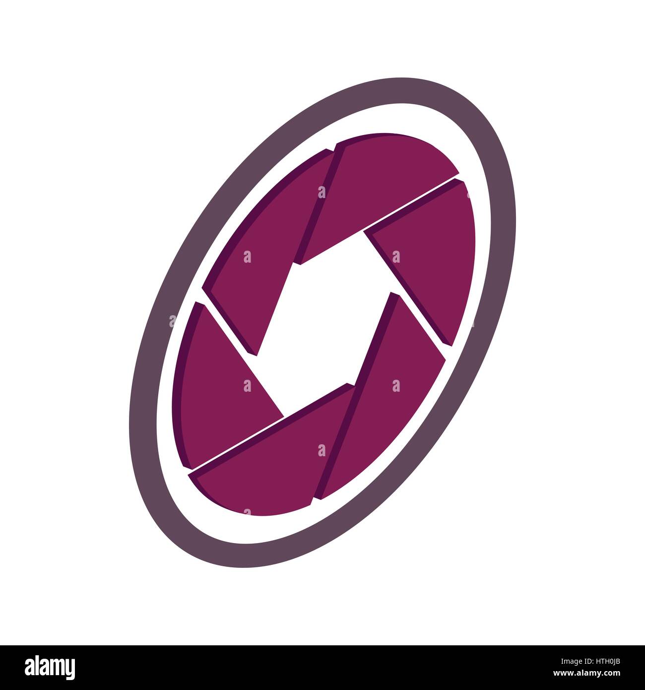 Camera aperture icon, isometric 3d style Stock Vector Image & Art - Alamy