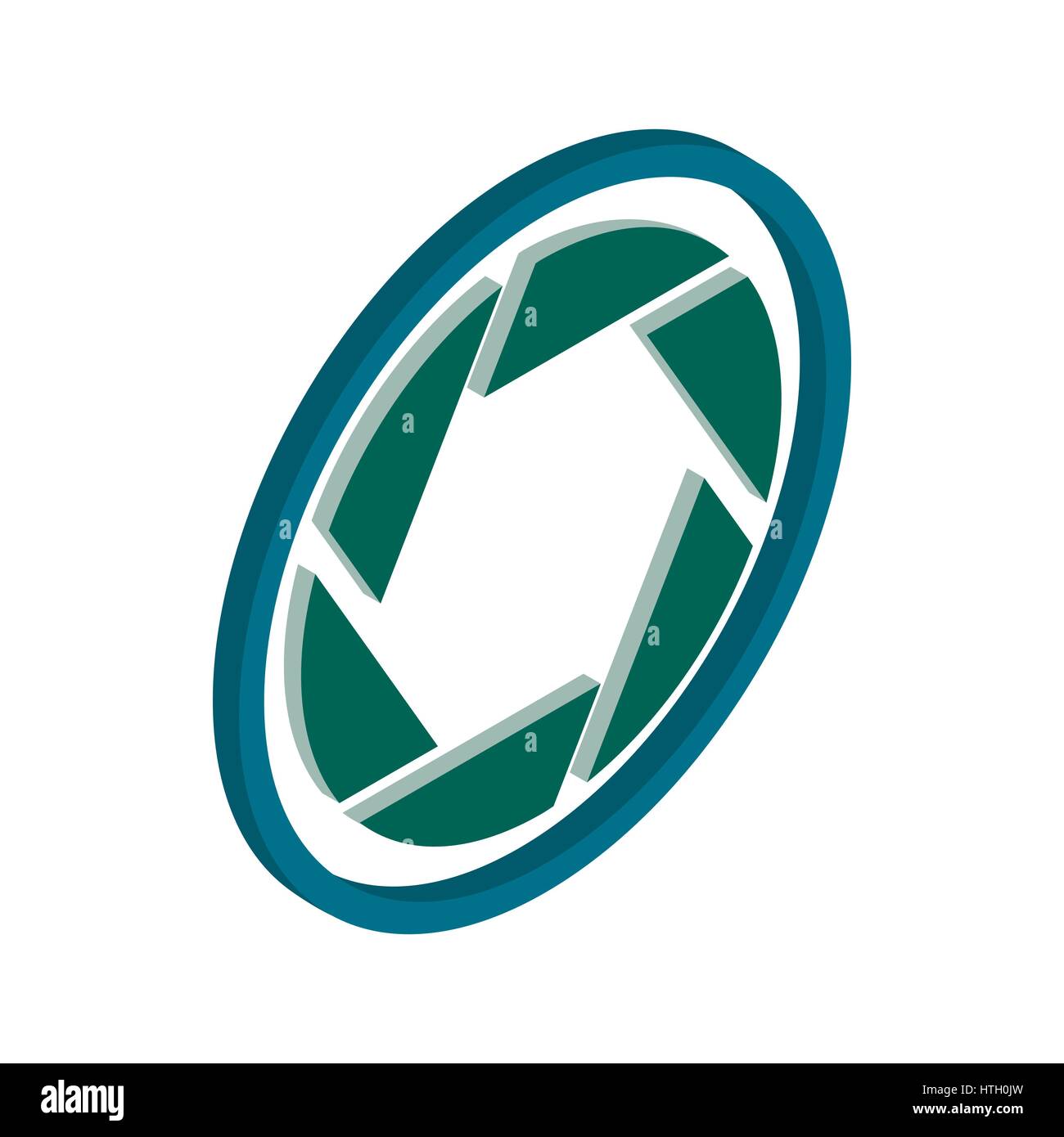 Camera aperture icon, isometric 3d style Stock Vector Image & Art - Alamy