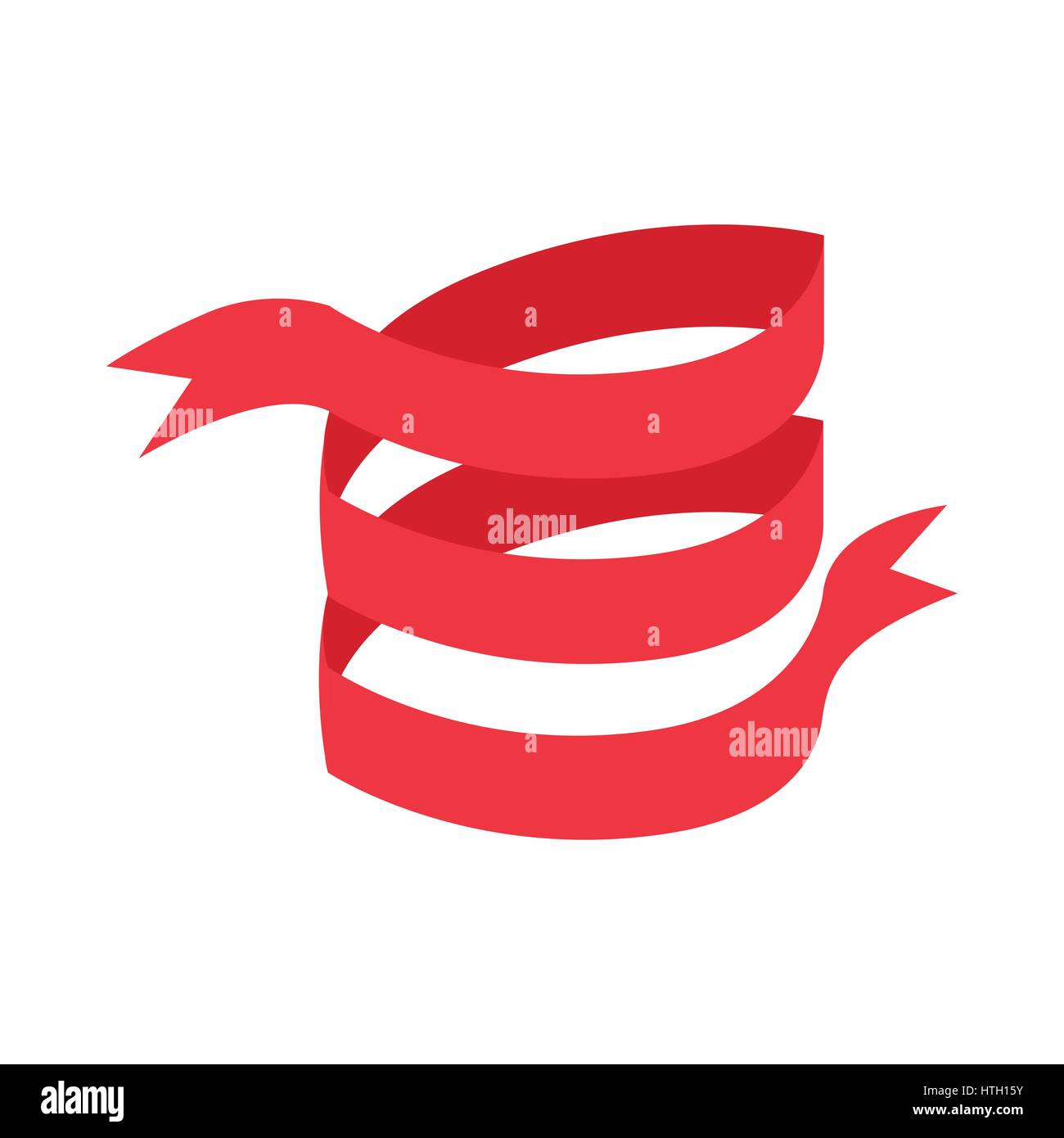 Red ribbon icon, isometric 3d style Stock Vector Image & Art - Alamy