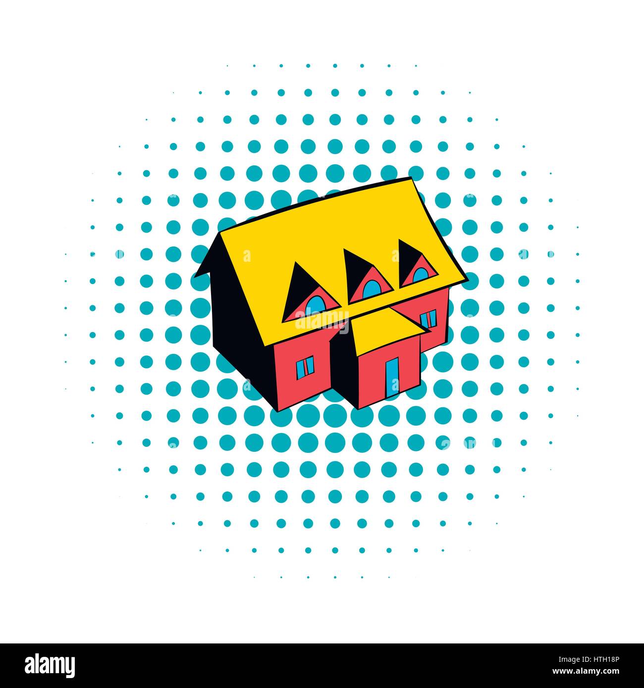 Cottage icon, comics style Stock Vector Image & Art - Alamy