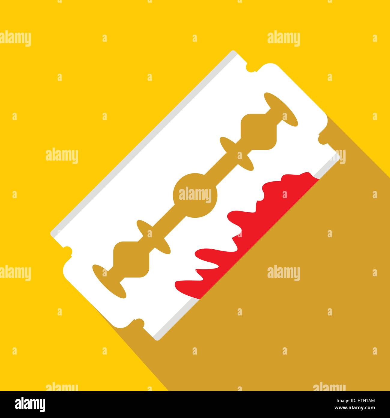 Razor blade shadow Stock Vector Images - Alamy