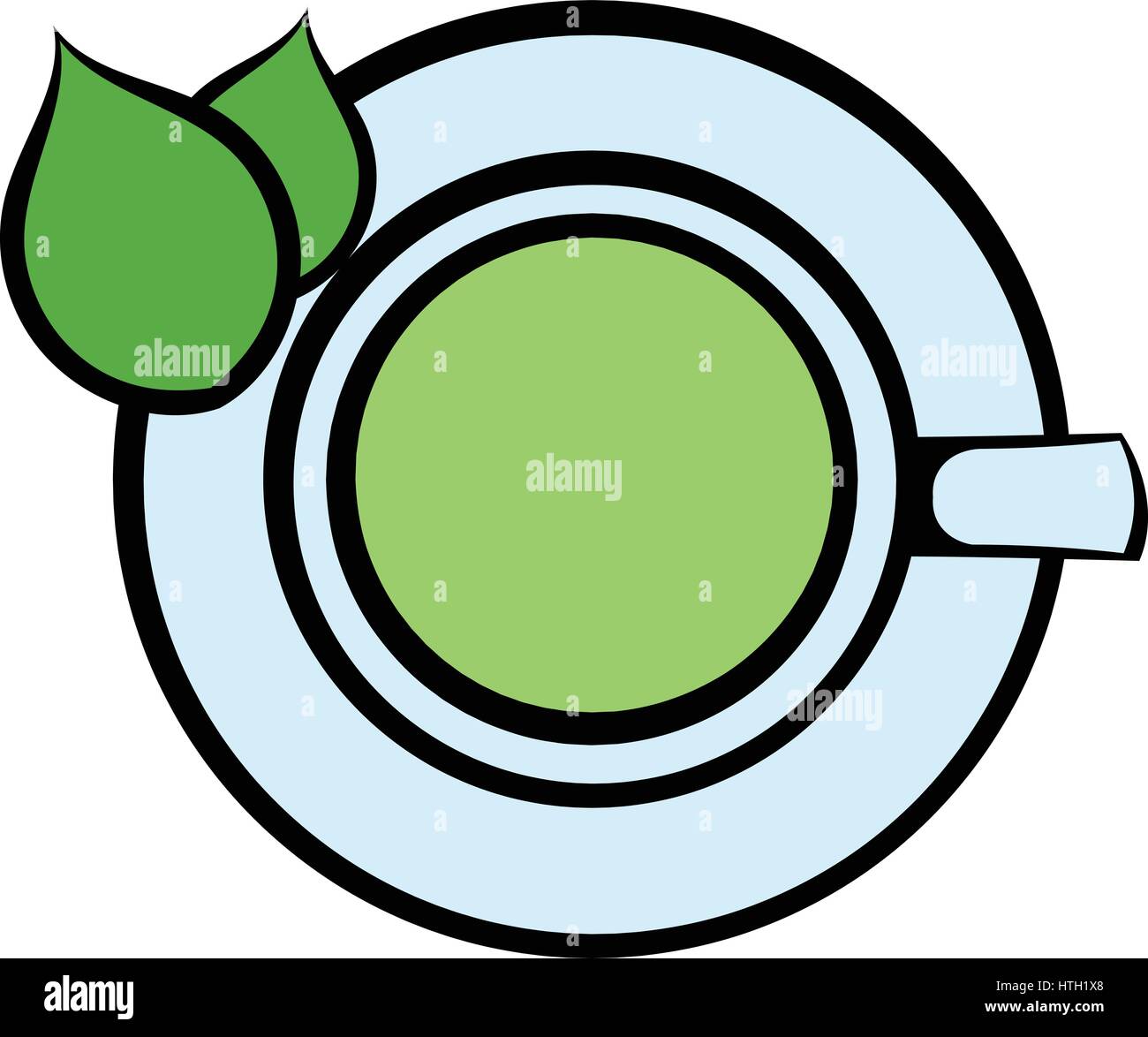Green tea cup icon, icon cartoon Stock Vector Image & Art - Alamy