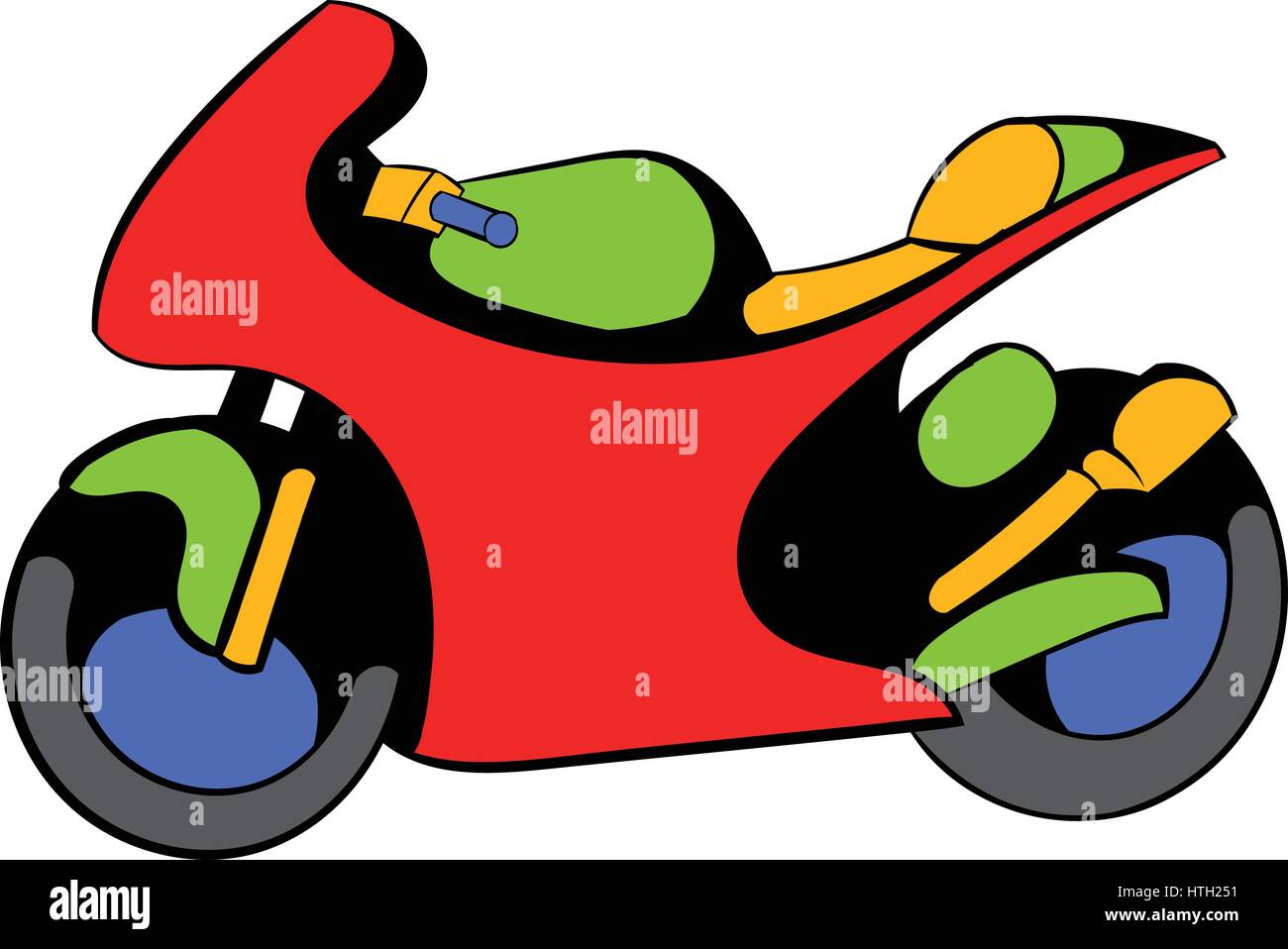 Motorcycle icon, icon cartoon Stock Vector