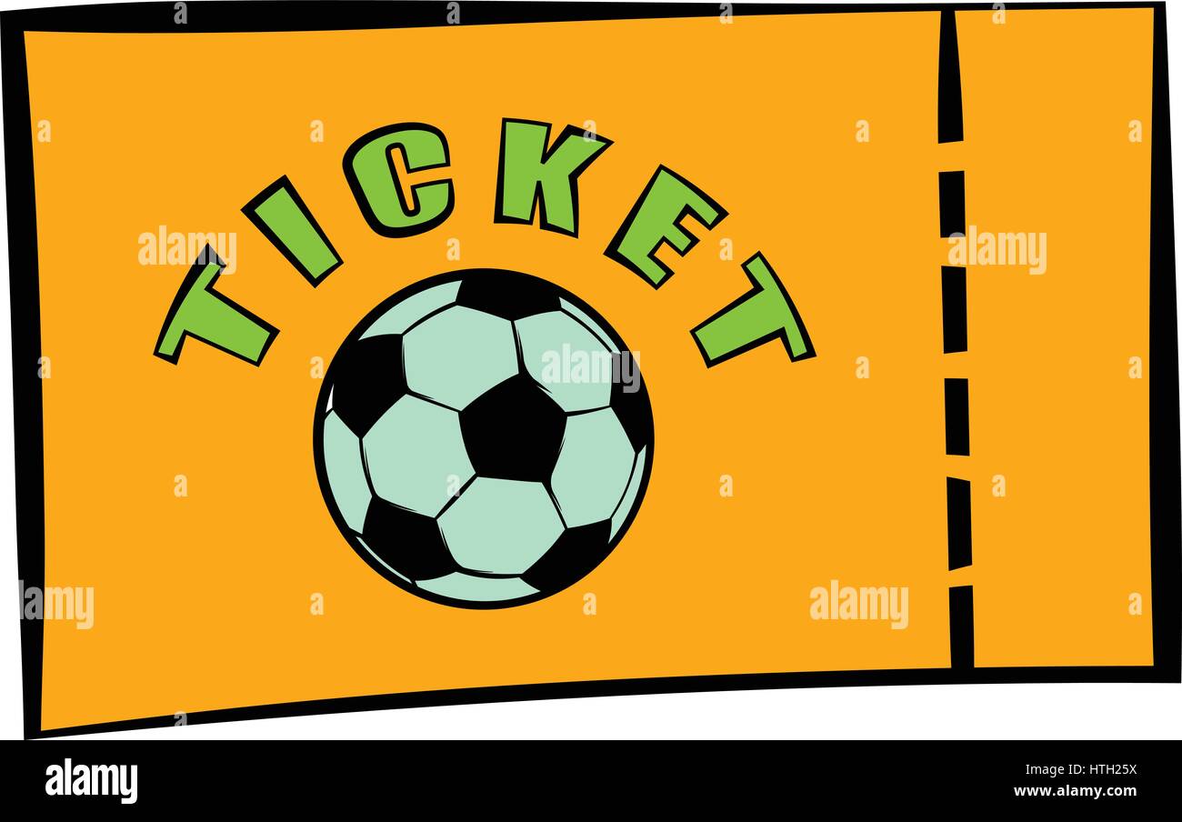 Football ticket icon, icon cartoon Stock Vector Image & Art - Alamy