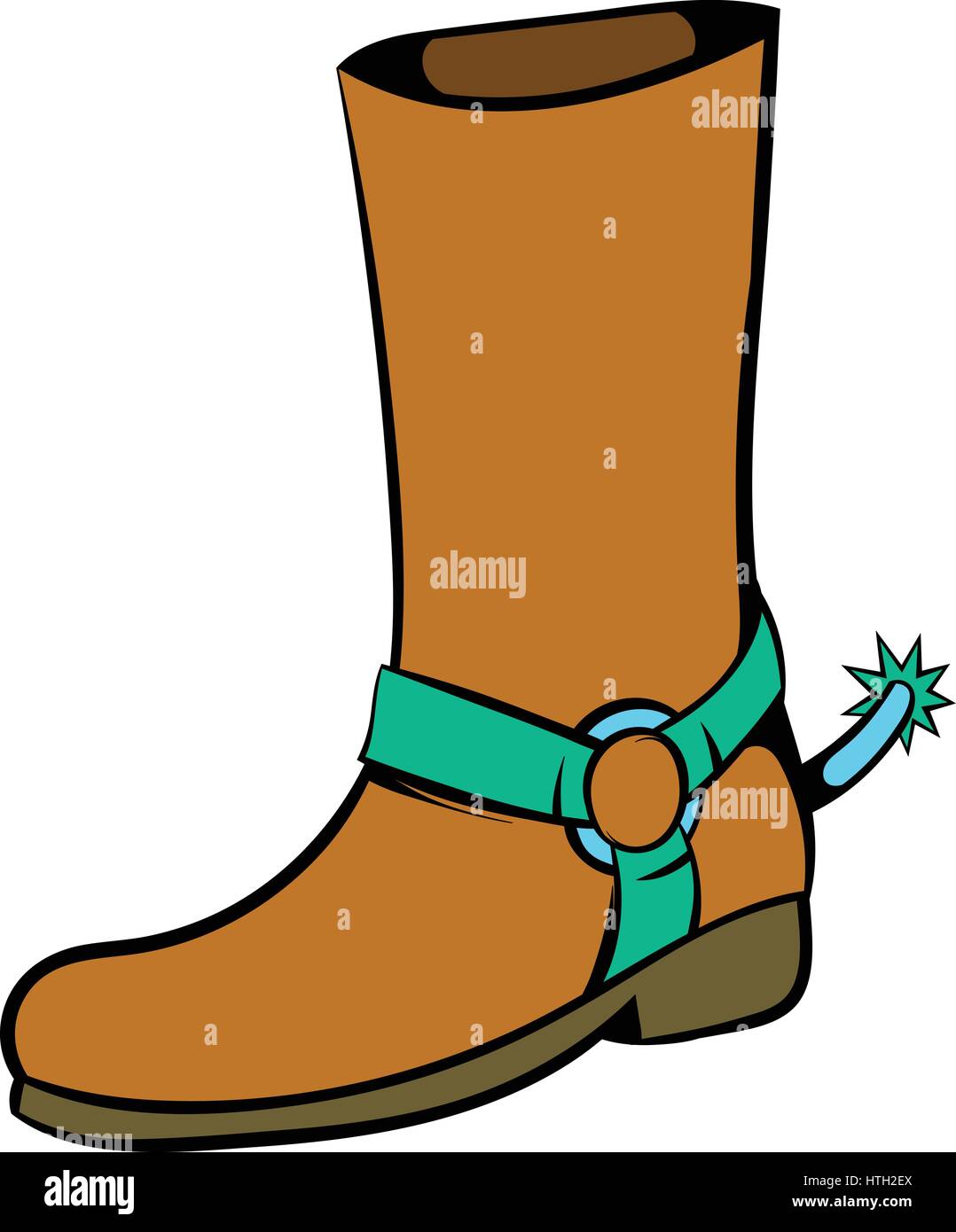 Cowboy boot icon, icon cartoon Stock Vector Image & Art Alamy