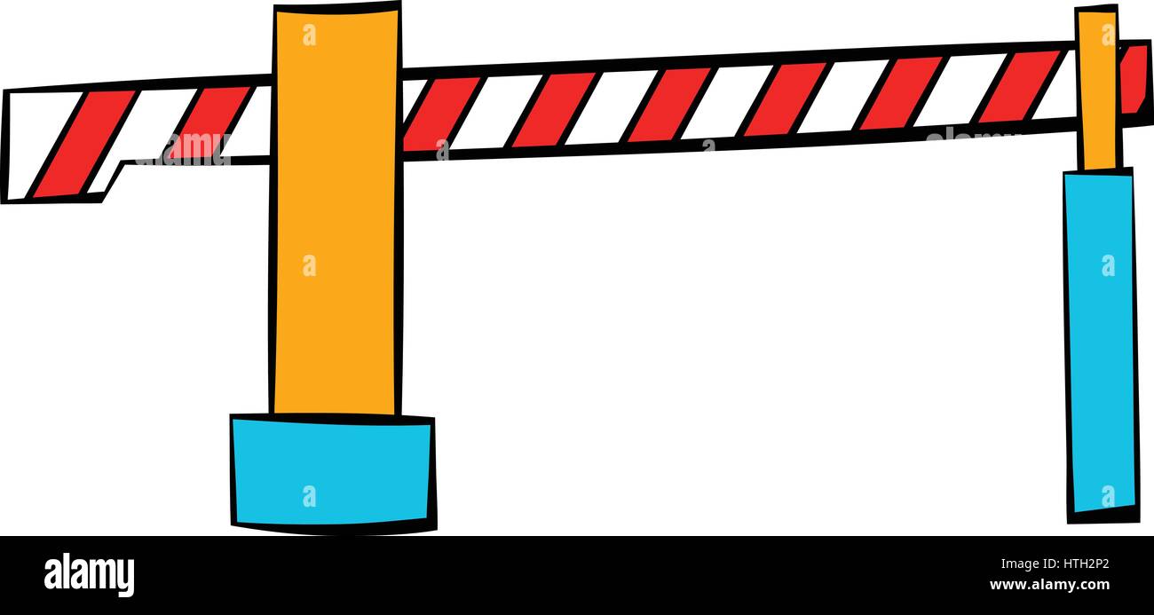 Railway barrier icon, icon cartoon Stock Vector Image & Art - Alamy