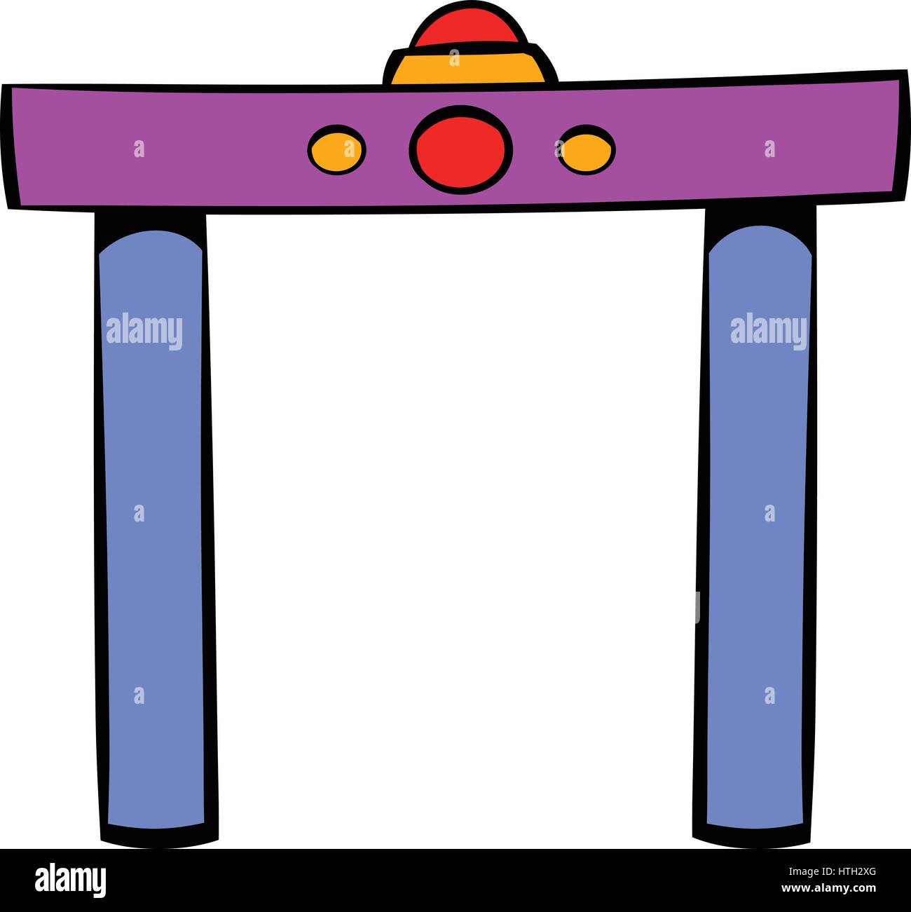 Metal detector icon, icon cartoon Stock Vector Image & Art Alamy