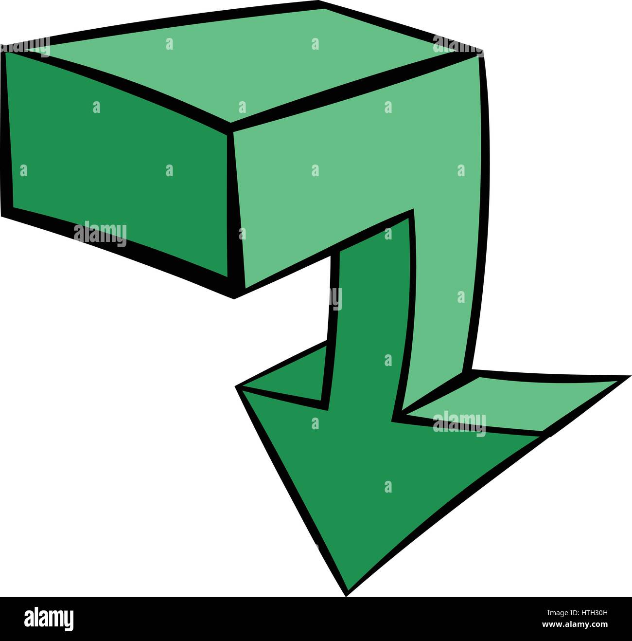 Green arrow icon, icon cartoon Stock Vector Image & Art - Alamy