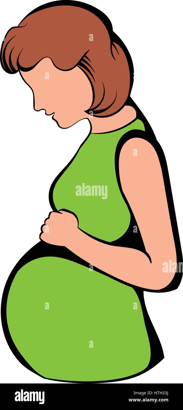 Pregnant woman icon, icon cartoon Stock Vector Image & Art - Alamy