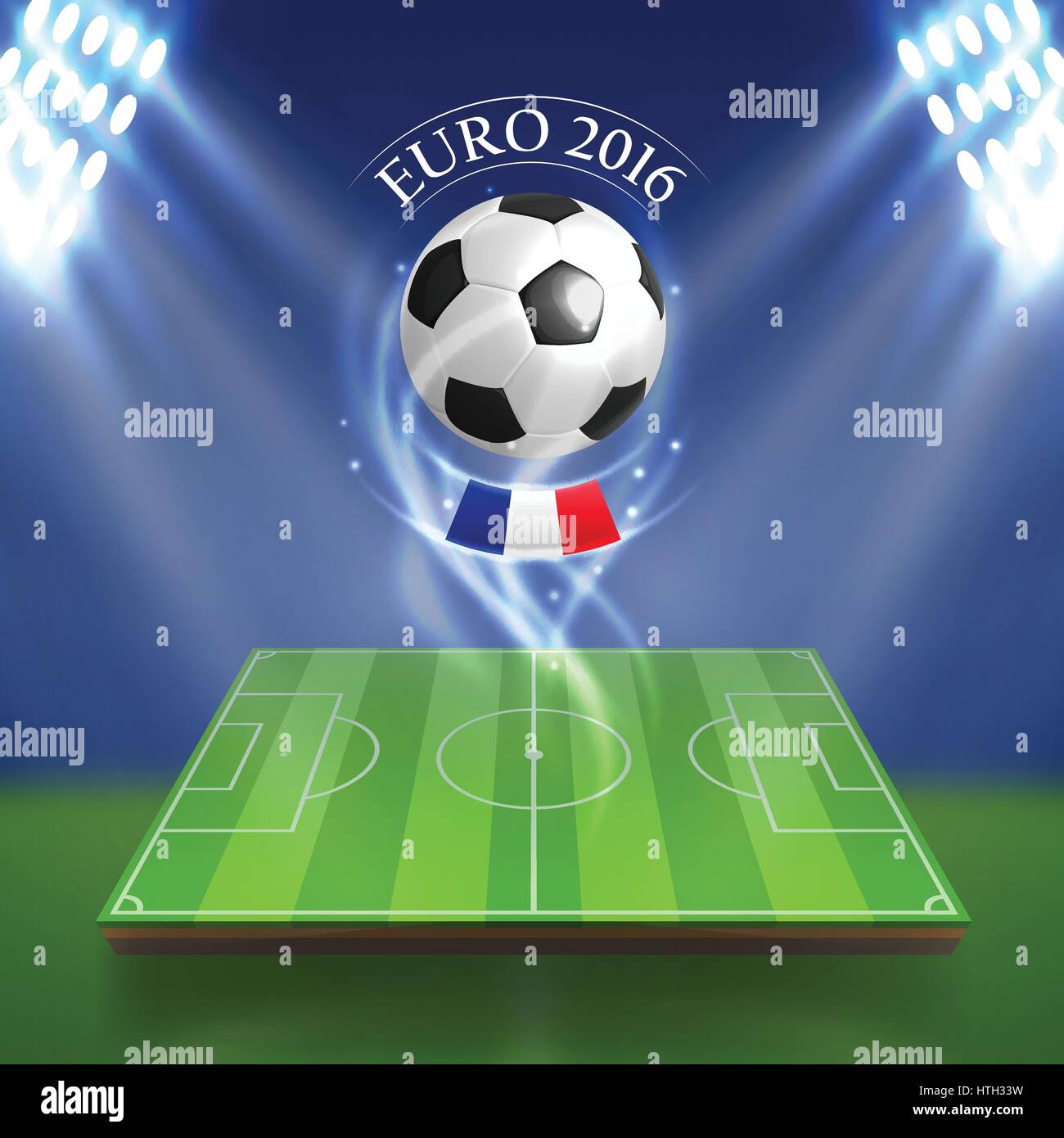 Euro 2016 concept Stock Vector