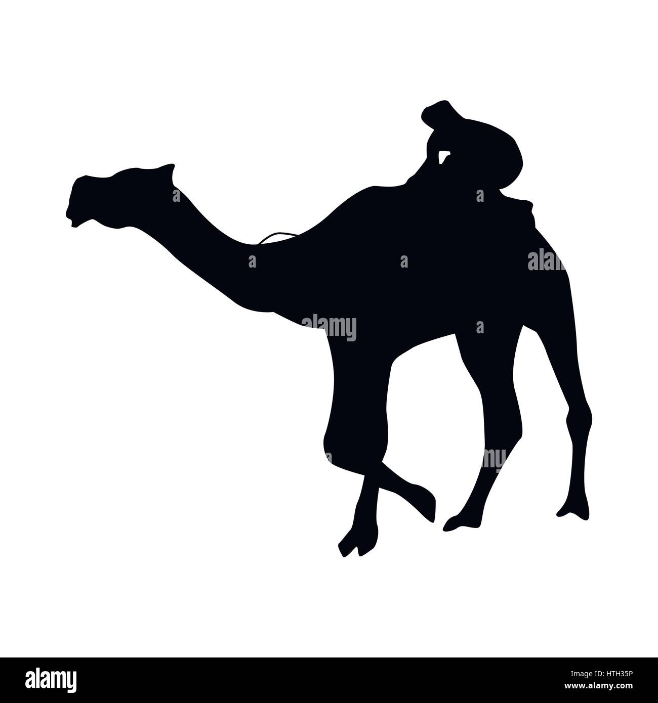 Camel Silhouette Black Stock Vector Image & Art - Alamy