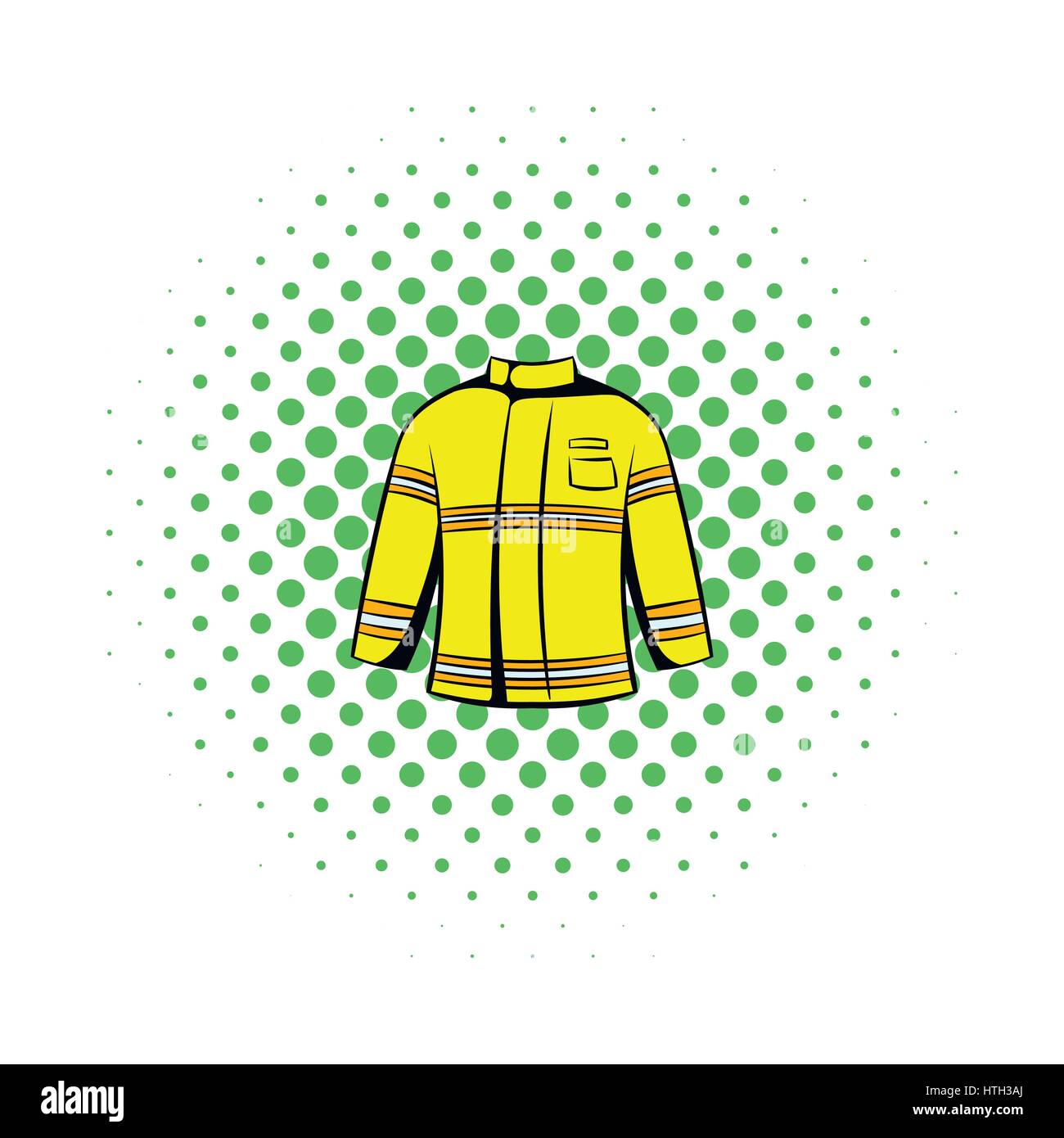 Firefighter jacket icon, comics style Stock Vector Image & Art - Alamy