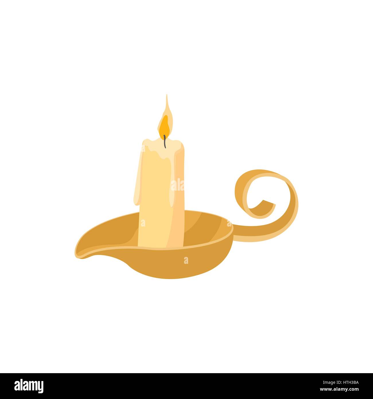 Candle icon, cartoon style Stock Vector Image & Art Alamy