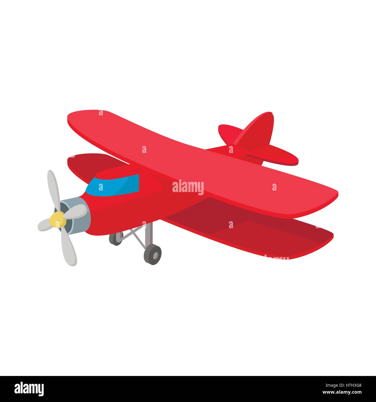 Biplane icon, cartoon style Stock Vector Image & Art - Alamy