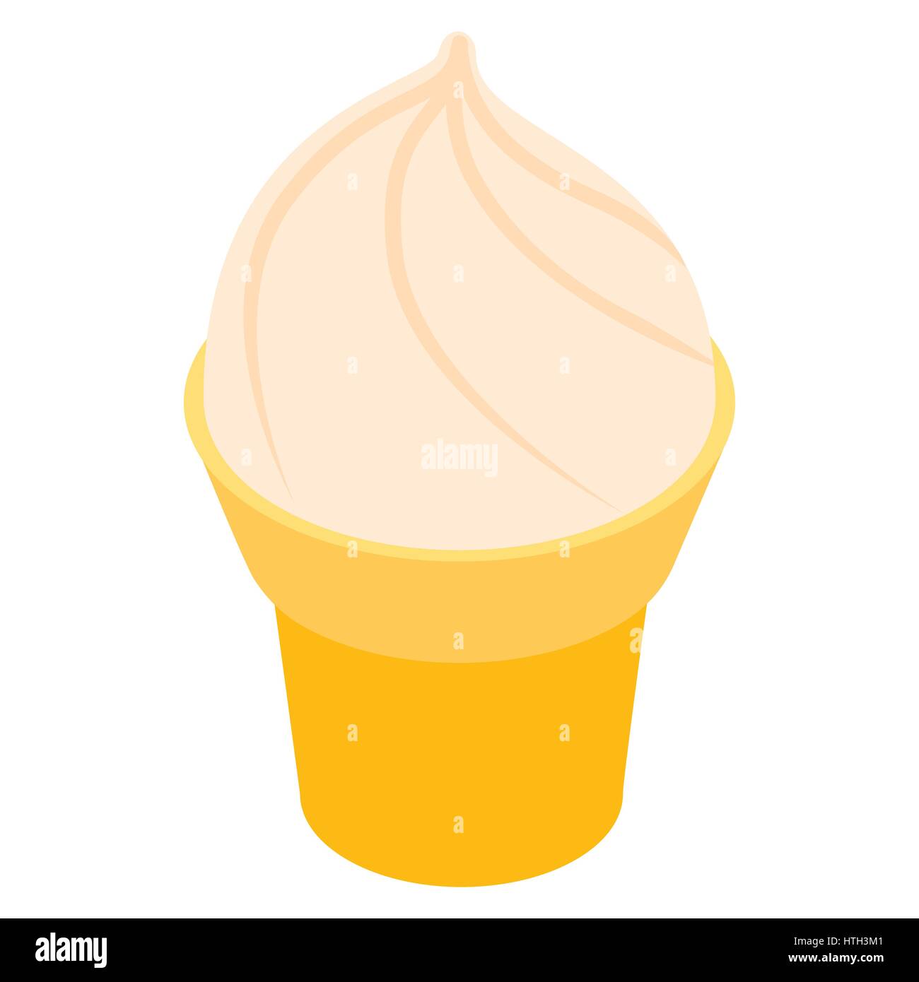 Ice cream in a waffle cone icon Stock Vector Image & Art - Alamy
