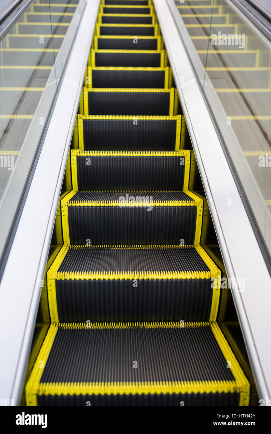Escalator, Hachioji City, Tokyo, Japan Stock Photo