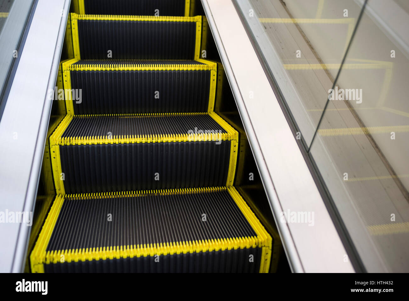 Escalator, Hachioji City, Tokyo, Japan Stock Photo