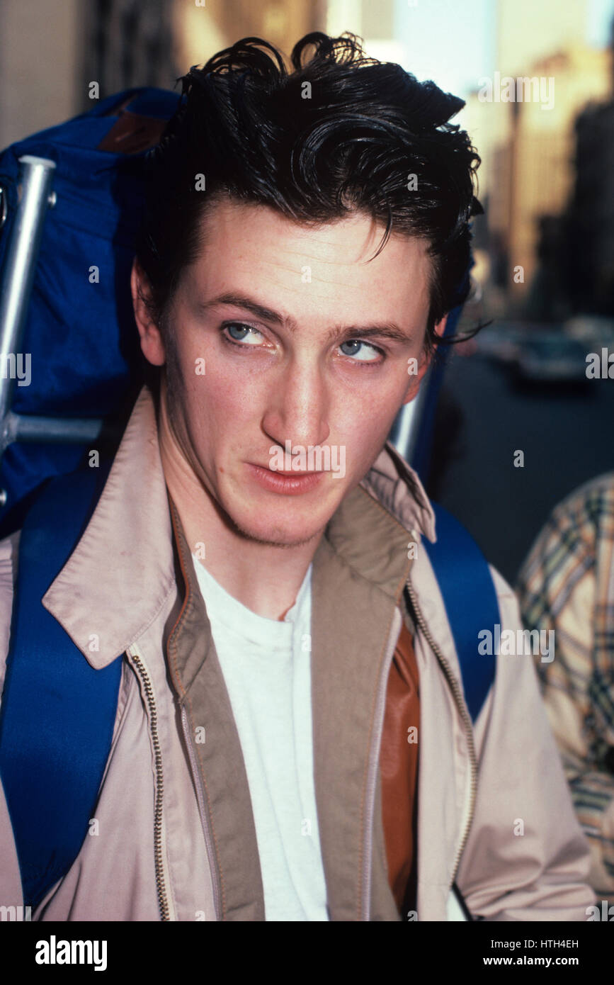Sean Penn photographed in New York City in 1983 Stock Photo