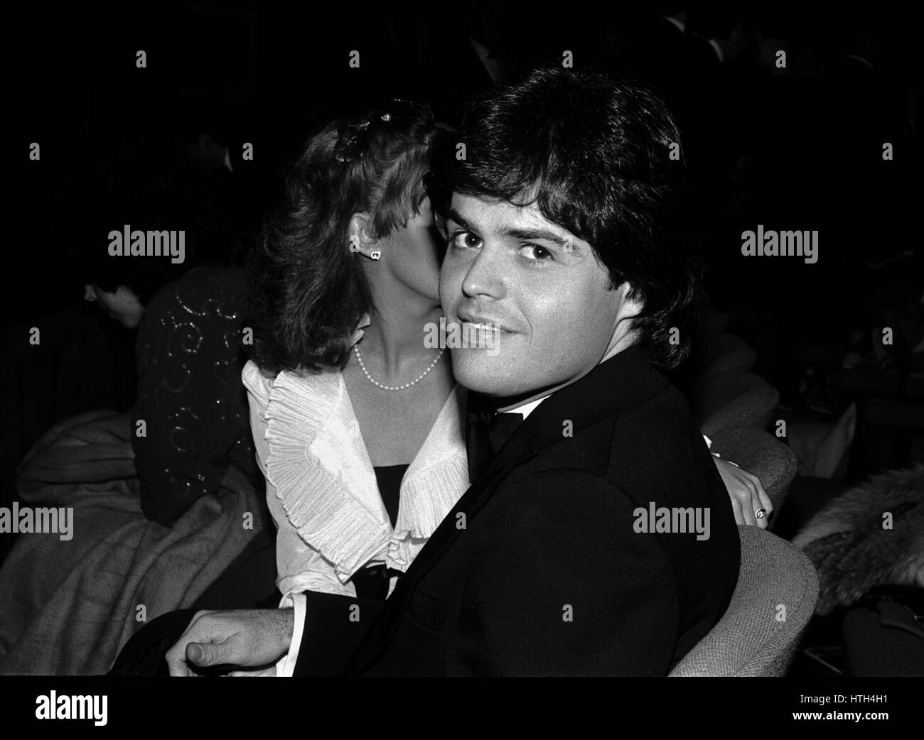 Donny Osmond attending the Opening Night Performance of thye new Broadway Hit Musical DREAMGIRLS at the Imperial Theatre in New York City December 20, 1981 Stock Photo