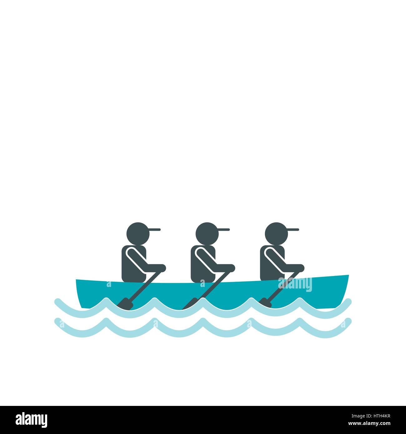 Team sport rowing Cut Out Stock Images & Pictures - Alamy