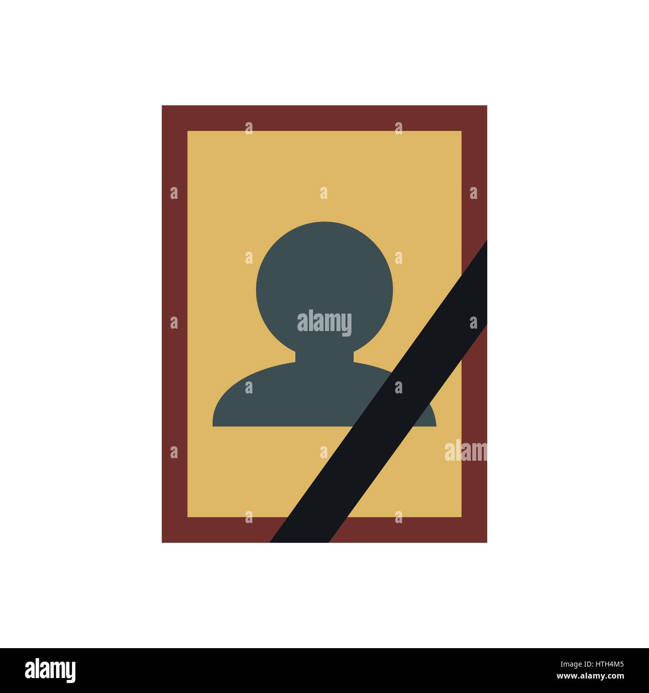 Photo of deceased icon Stock Vector