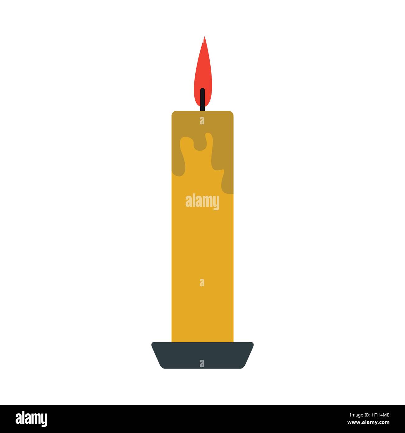 Long yellow candle icon Stock Vector Image & Art Alamy
