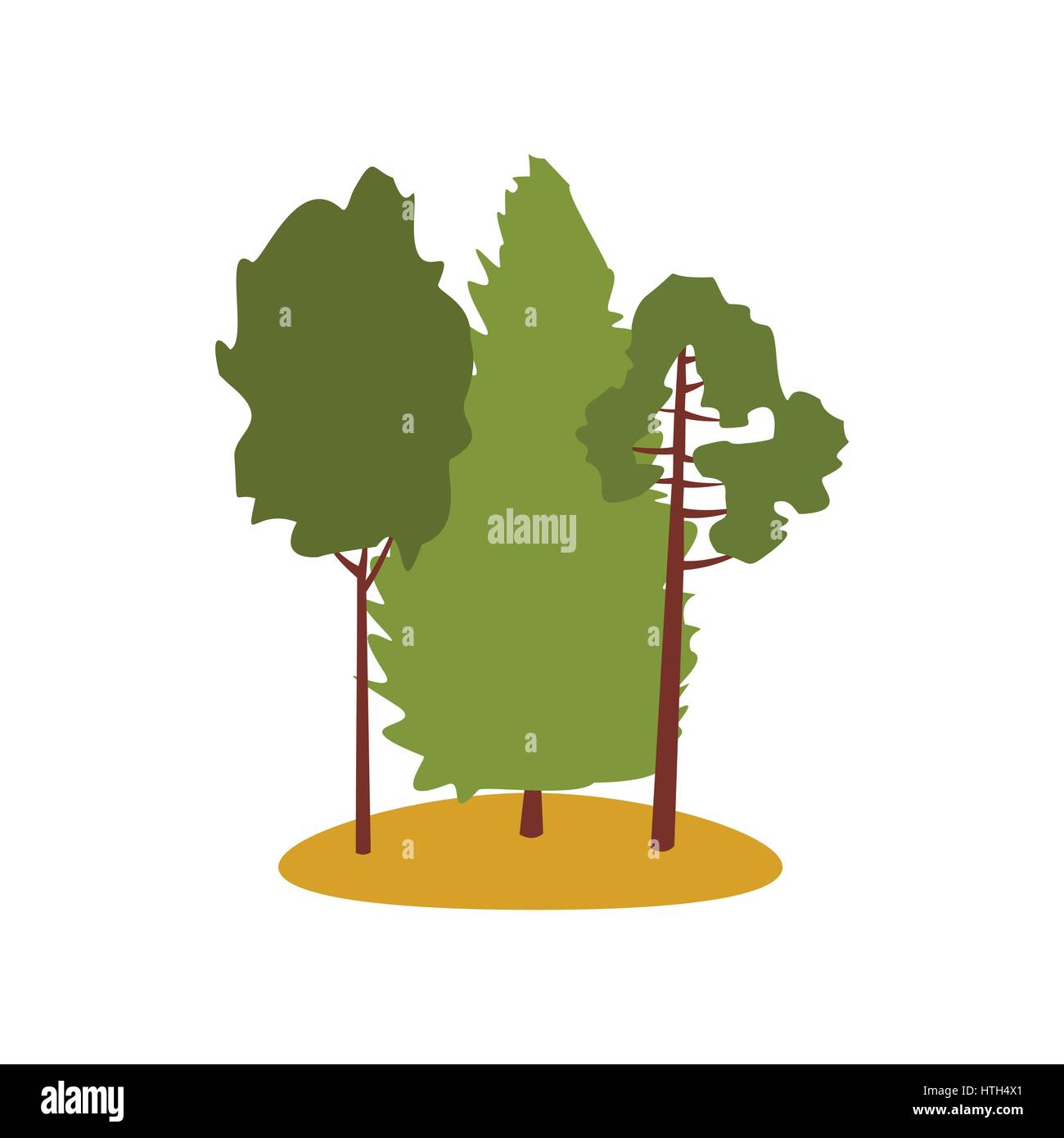 Green forest icon Stock Vector Image & Art Alamy