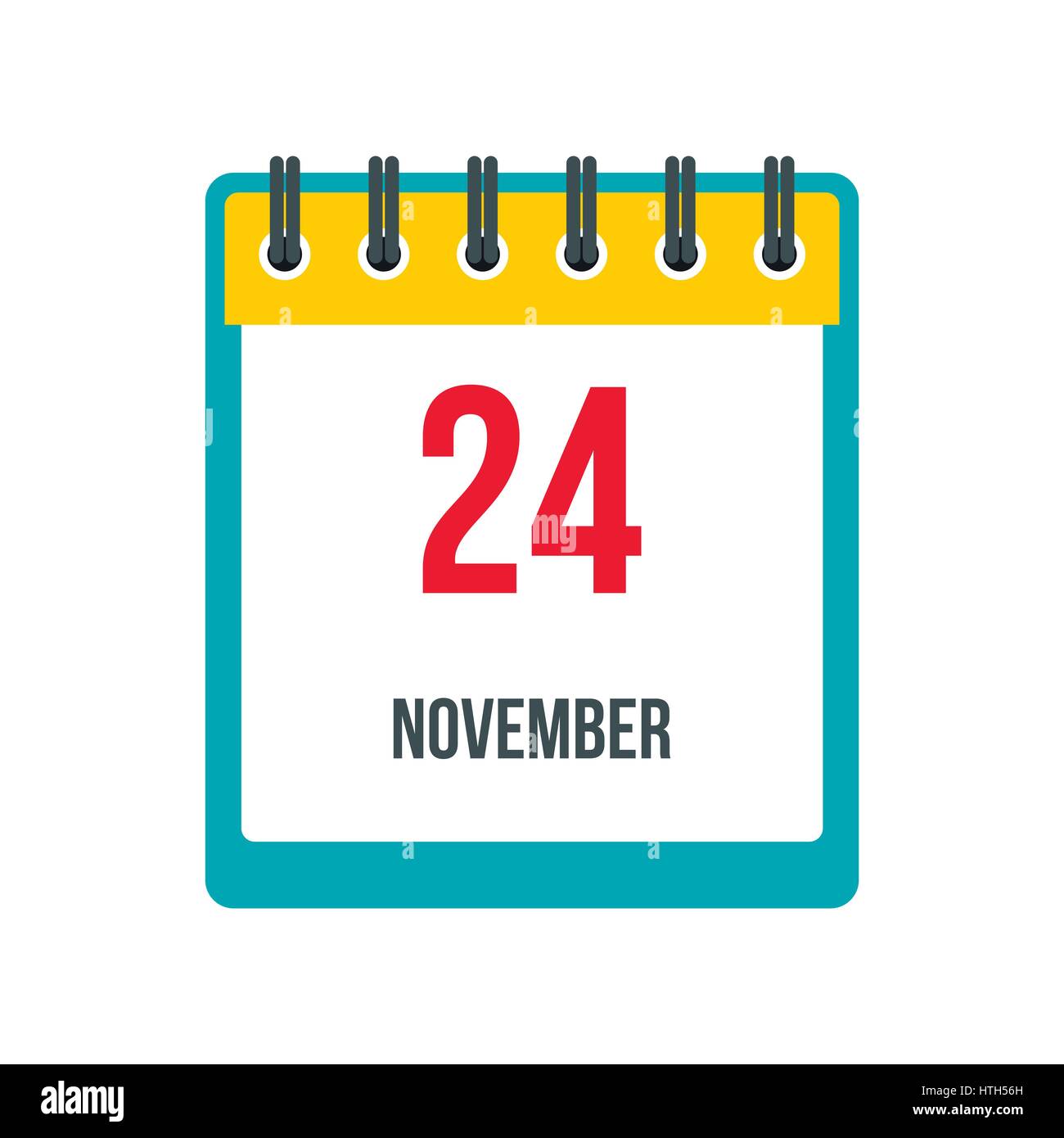 Calendar november 24 icon Stock Vector Image & Art Alamy