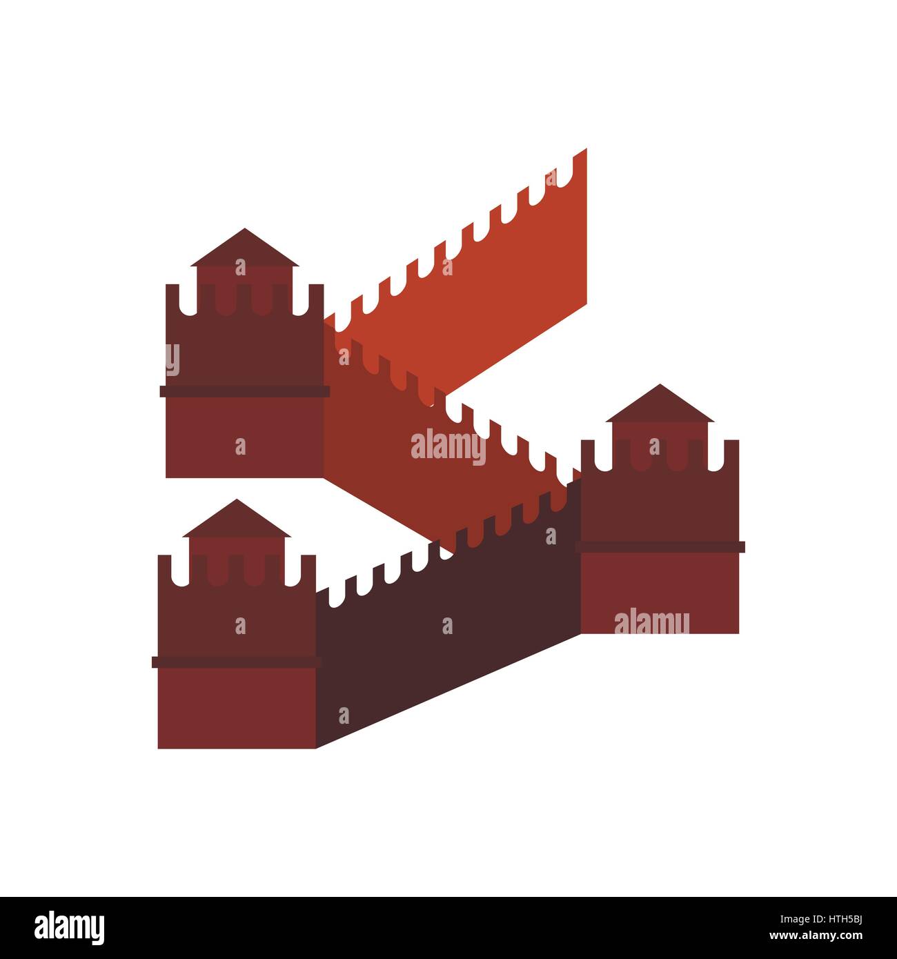 Great Wall of China icon, flat style Stock Vector Image & Art - Alamy