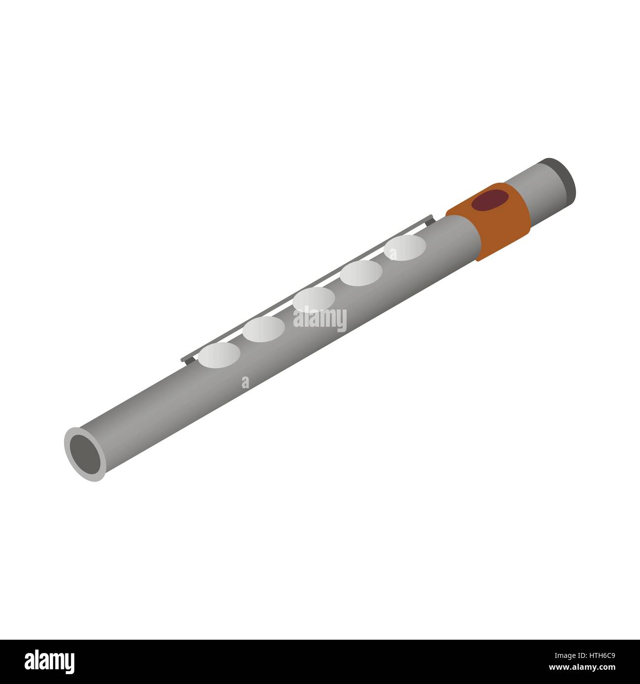 Flute icon, isometric 3d style Stock Vector Image & Art - Alamy