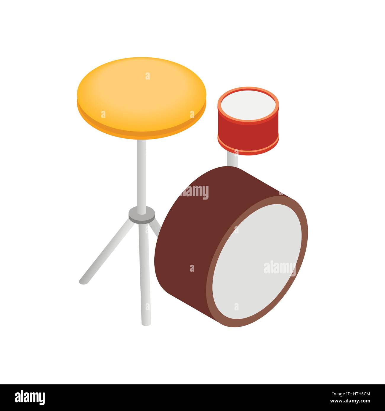 Drum kit icon, isometric 3d style Stock Vector Image & Art - Alamy