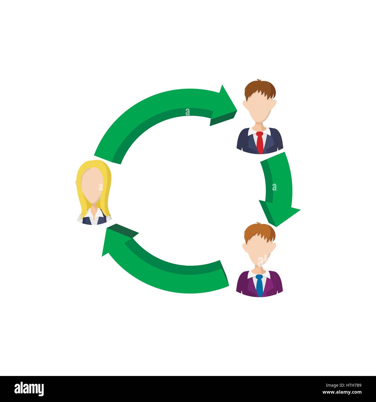 Office team icon, cartoon style Stock Vector Image & Art - Alamy