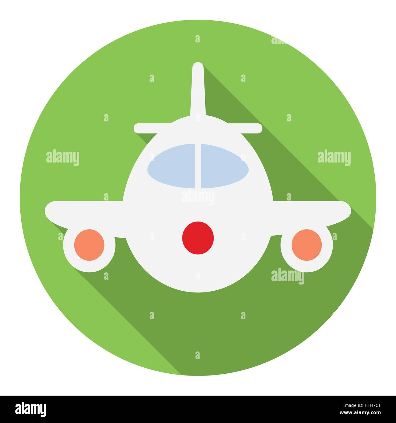Airplane icon, flat style Stock Vector Image & Art - Alamy