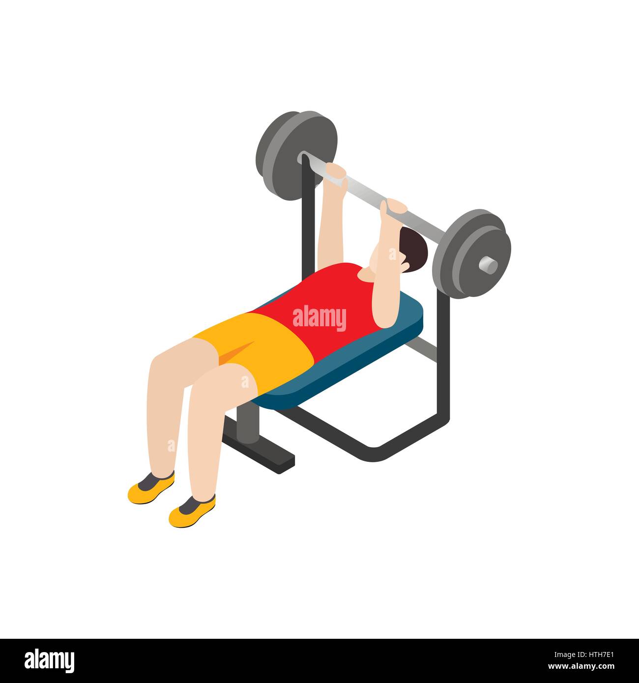 Bench press Cut Out Stock Images & Pictures - Alamy