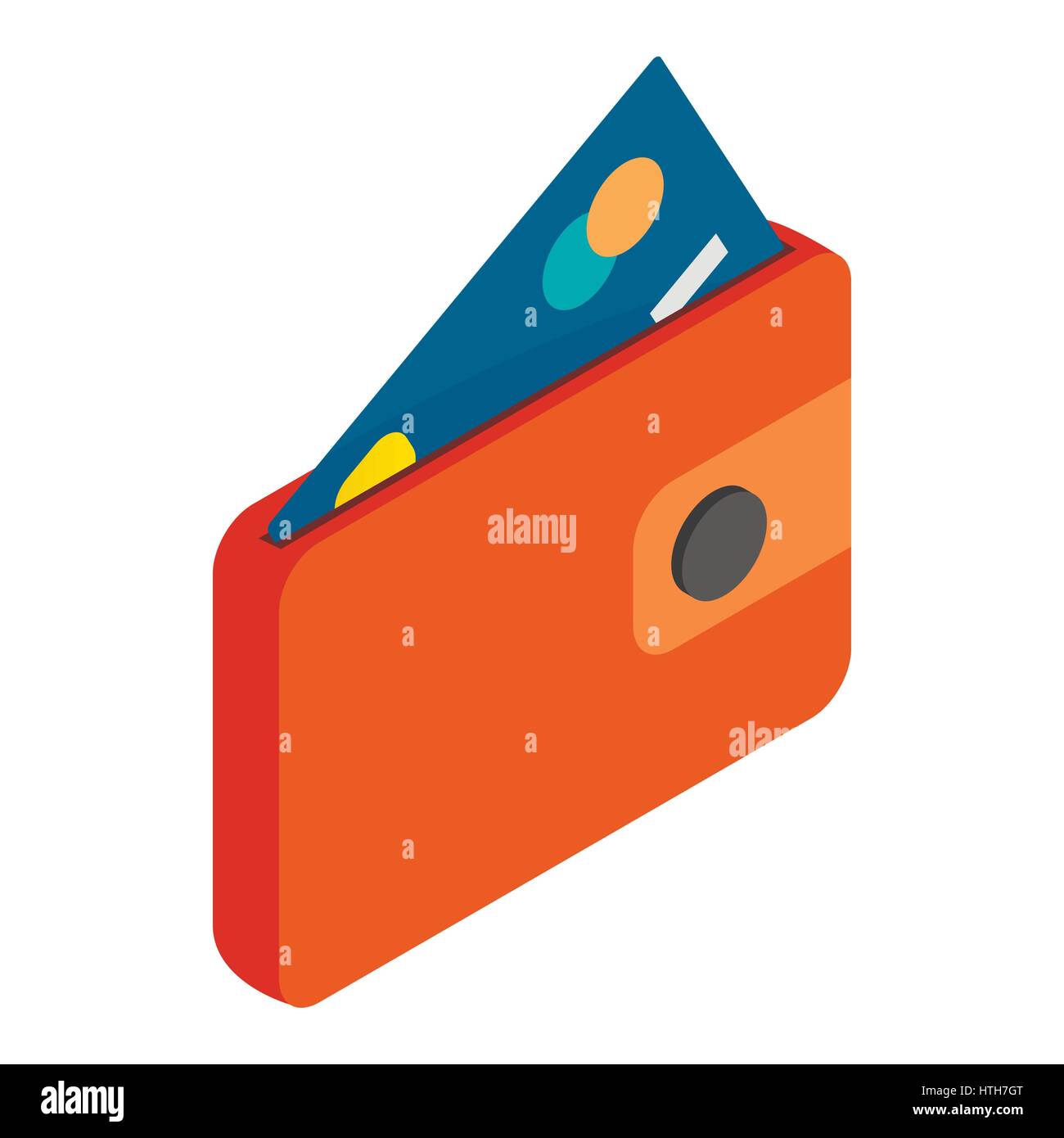 Brown wallet with card and cash icon Stock Vector Image & Art - Alamy